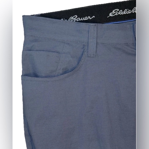 Eddie Bauer Nylon Pants Mens 38 X 30 Gray Khaki Stretch Hiking Travel Outdoor - Picture 5 of 11